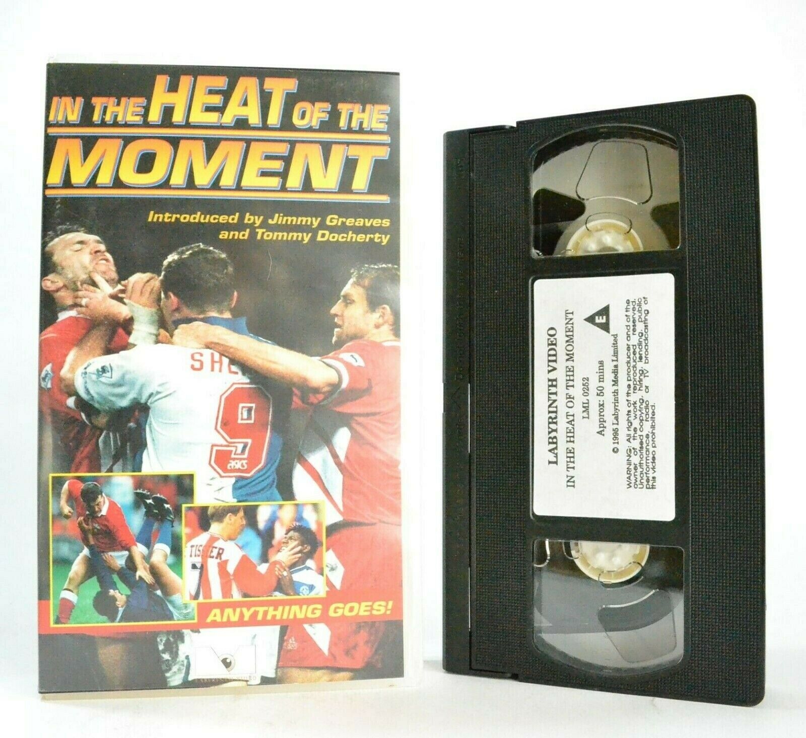 In The Heat Of The Moment By J Greaves T Docherty Football Sports Pal Vhs Golden Class Movies Ltd