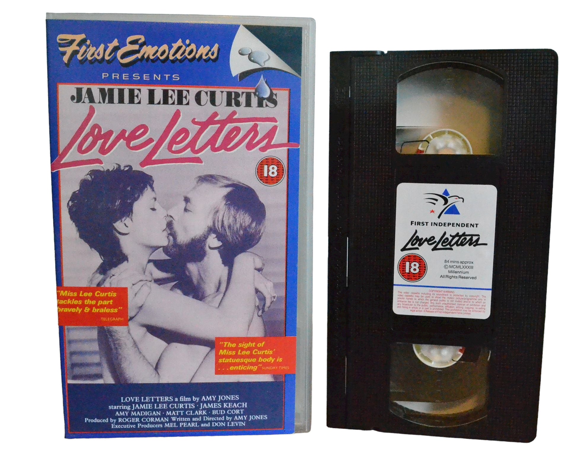 Love Letters - Jamie Lee Curtis - First Independent - Drama - Pal - VHS  5012957301715 – Golden Class Movies LTD
