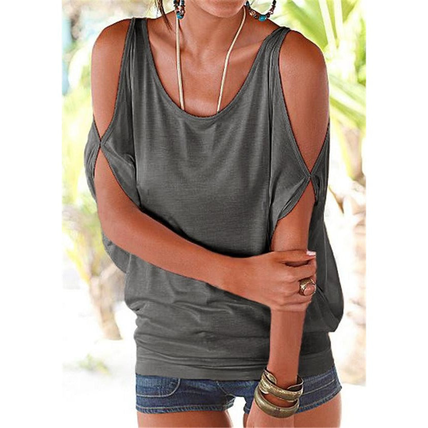 Available in multiple colors, this trendy cold shoulder top is great ...