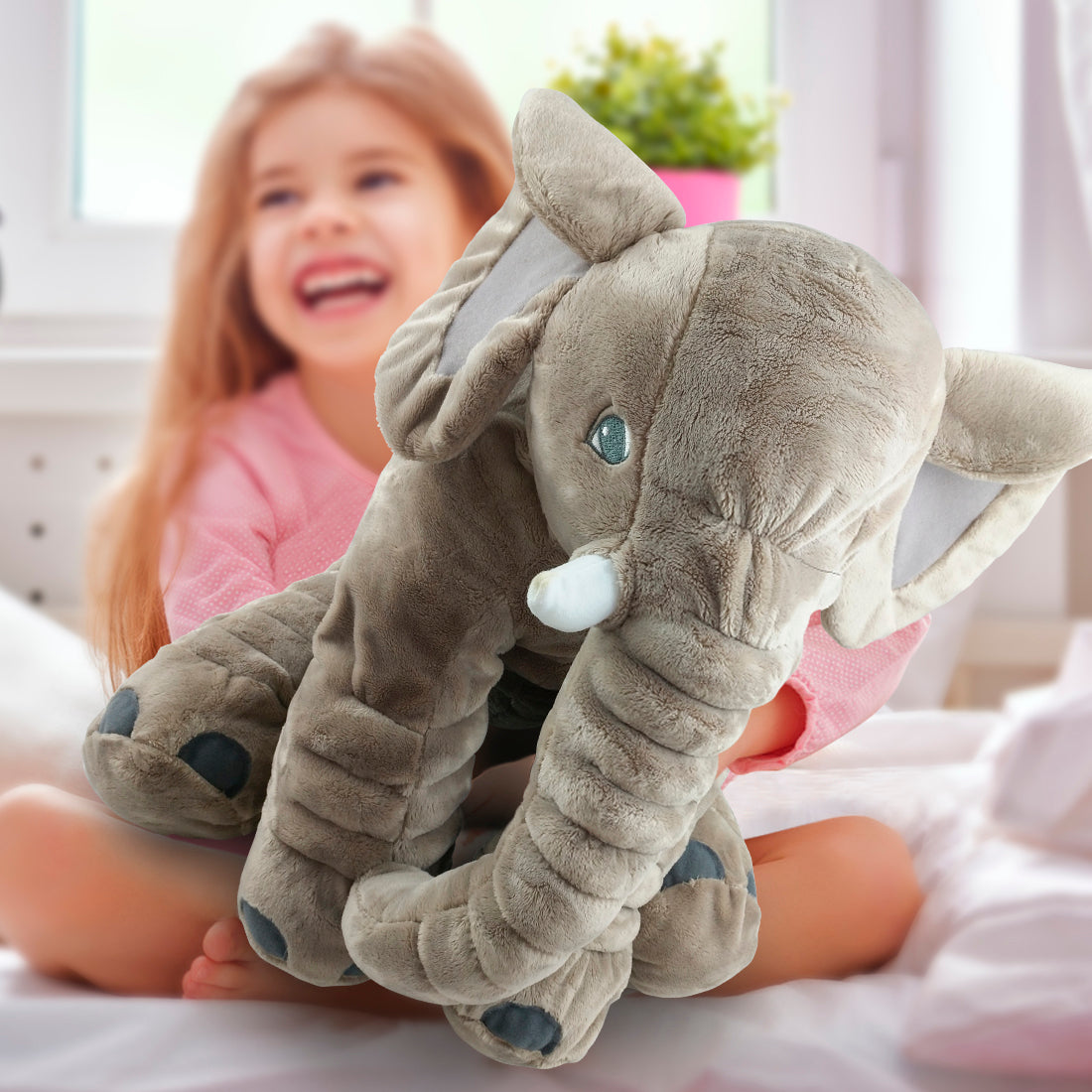 adorable elephant plush toy pillow