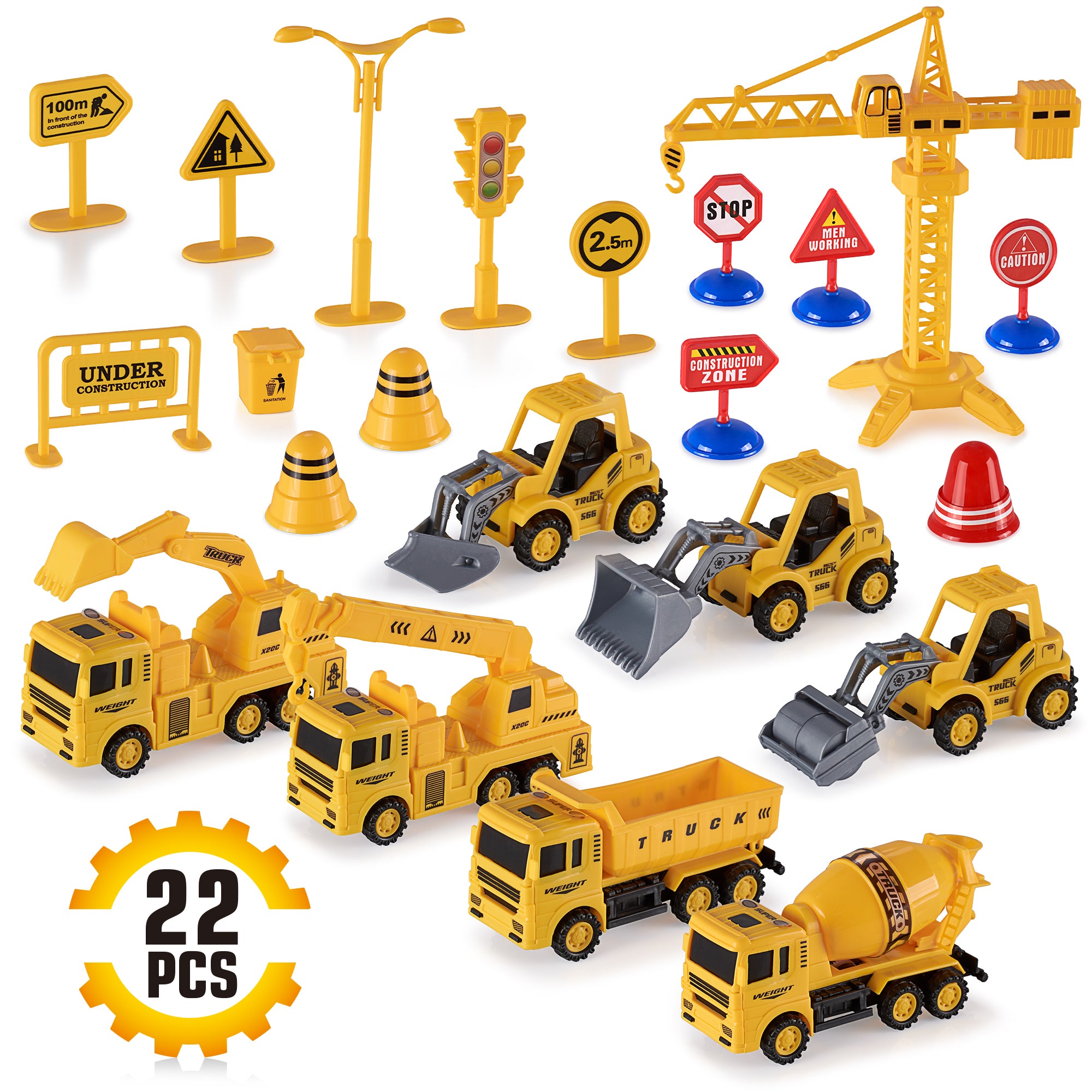 toy construction vehicles set