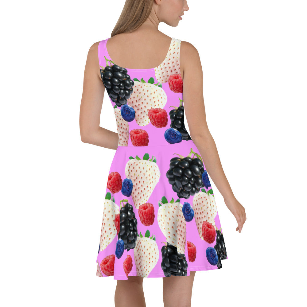 berry skater dress