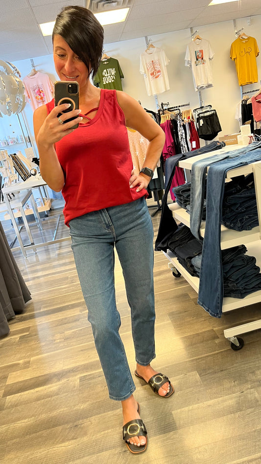 Dex Emilie High Waisted Slim Straight Jean – Diverse Boutiques