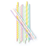 Pastel and Pattern Mixed Straws