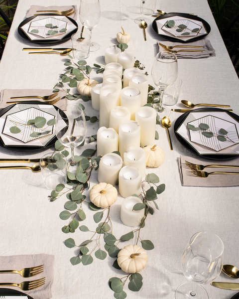 DIY - A SIMPLE AND STYLISH THANKSGIVING TABLESCAPE – Party et Cie