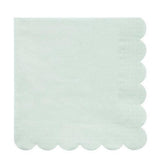 Mint Simply Eco Scalloped Napkins