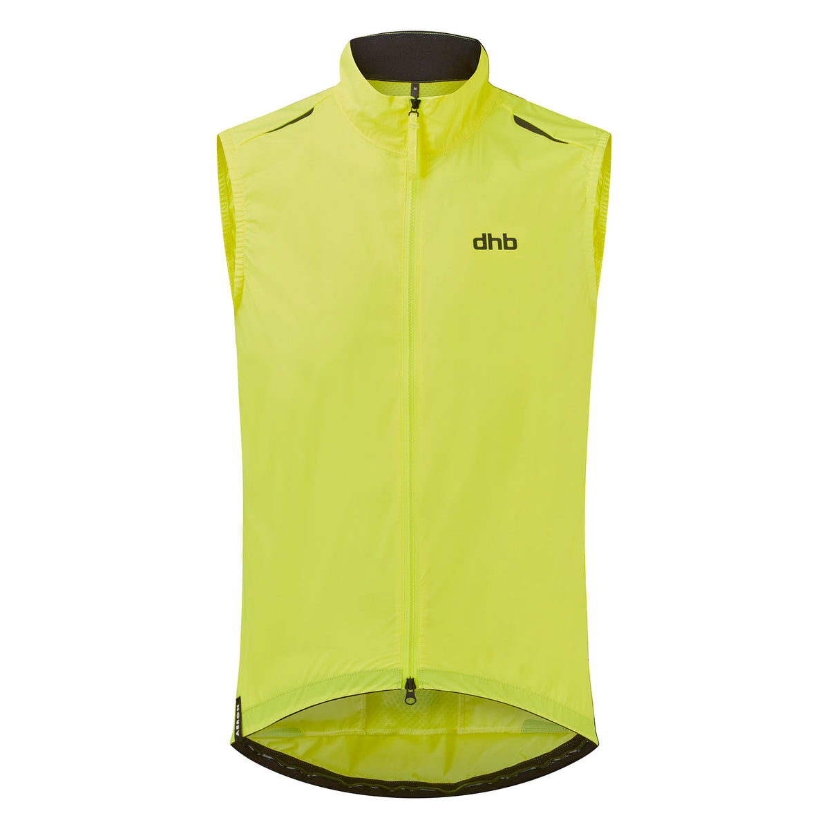 DHB Mens Aeron Packable Gilet - Fluro Yellow – woolyswheels.com.au