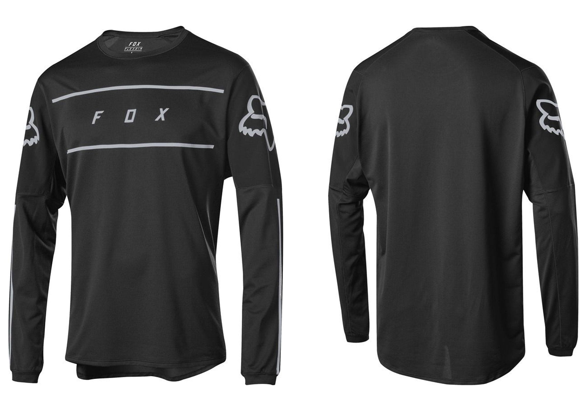 fox mtb jersey black