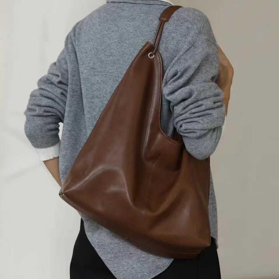 Genuine Leather Tote Bags For Women Hobo Leather Tote bag Slouchy Hobo Shoulder Bag