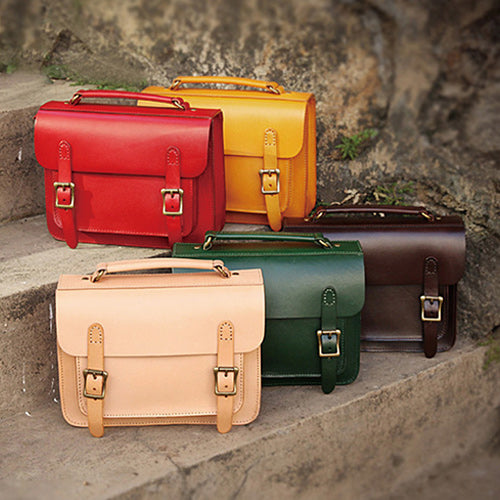 ladies leather satchel