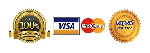 Visa Mastercard and Paypal accepted