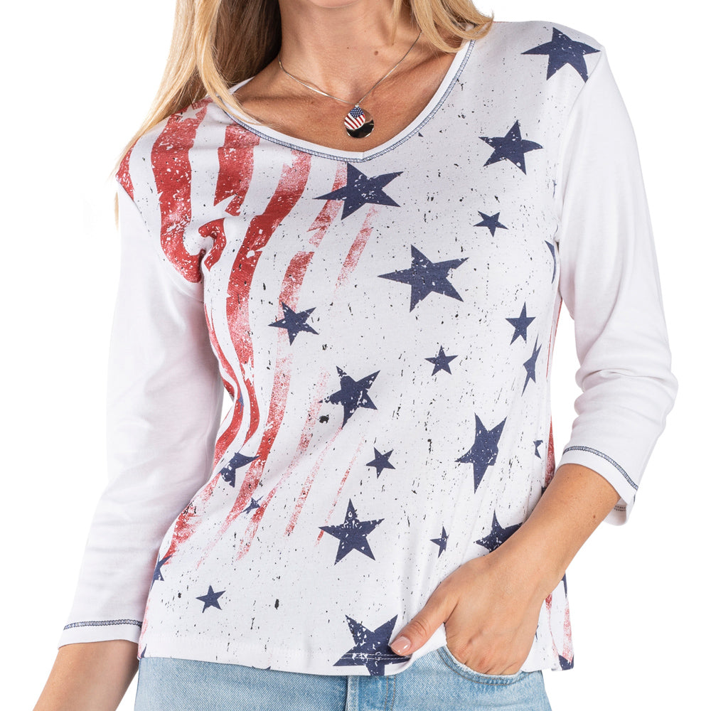 Women's American Flag Apparel – The Flag Shirt