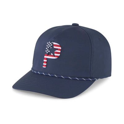 USA Flag Patch Trucker - Allegiance Clothing Navy / Red