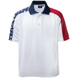 Mens Patriotic American Flag Polo Shirts