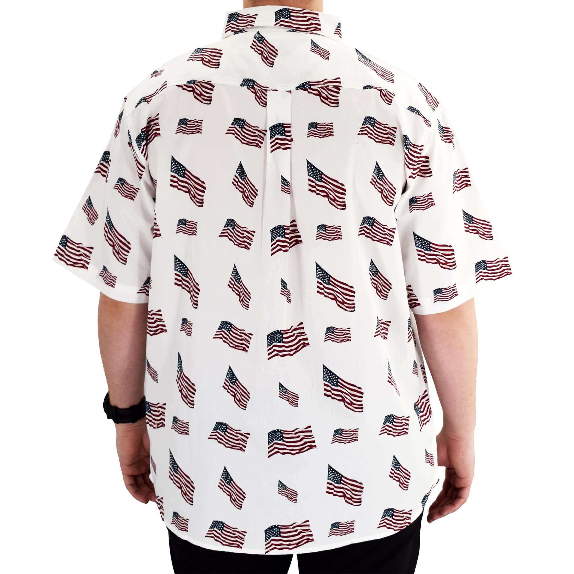 Men's Flags Allover 100% Cotton Button-Up Shirt – The Flag Shirt