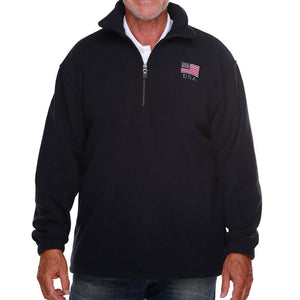 Men's Made in USA 1/4 Zip Fleece Sweater – The Flag Shirt