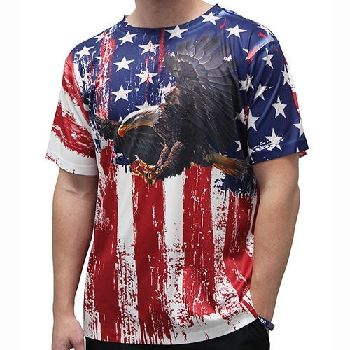 american flag on t shirt