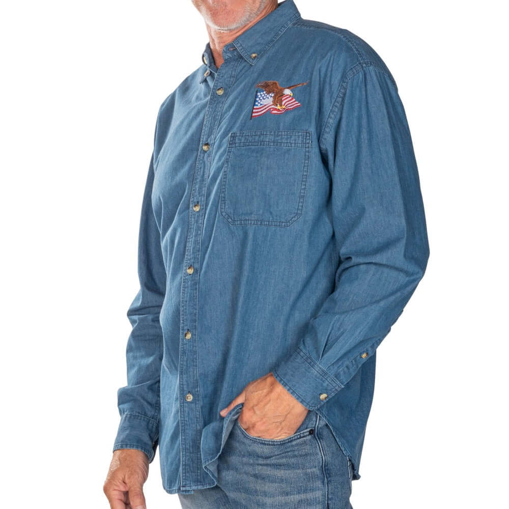 Columbia Sportswear Men's Dallas Cowboys Slack Tide Fish Flag Shirt