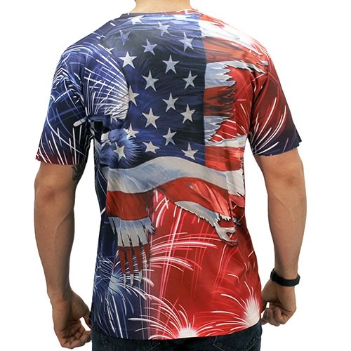 american flag eagle t shirt