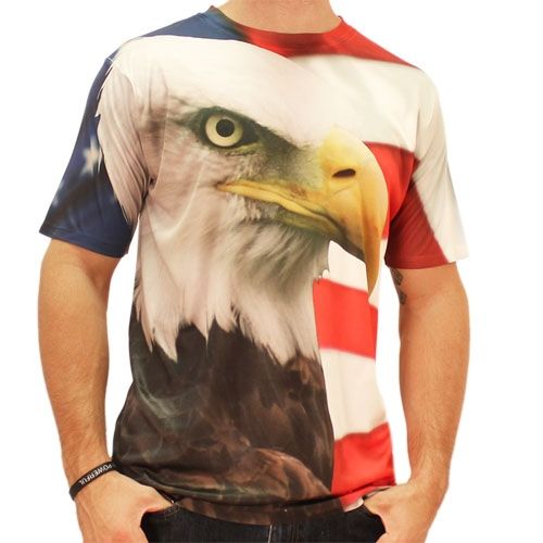 american flag eagle t shirt