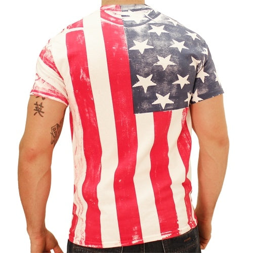American Flag Vertical Men's T-Shirt | TheFlagShirt.com – The Flag Shirt