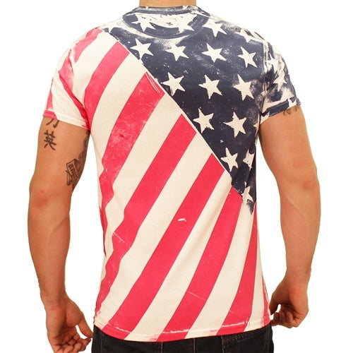 Men's American Flag Diagonal T-Shirt | TheFlagShirt.com