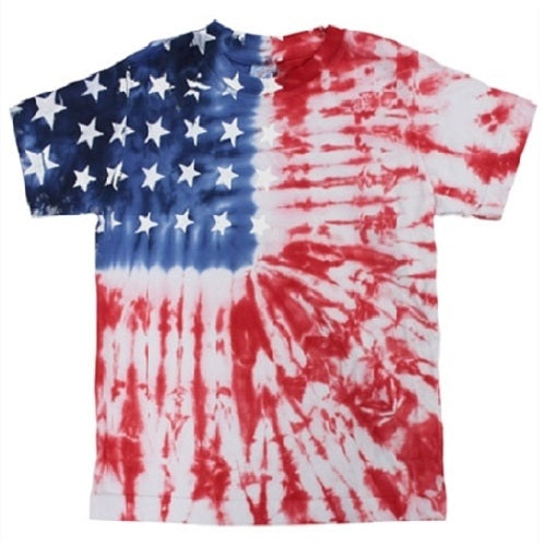american flag tie dye shirt