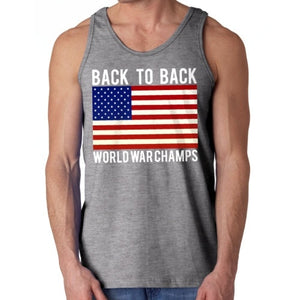 back to back world war champs men's tank