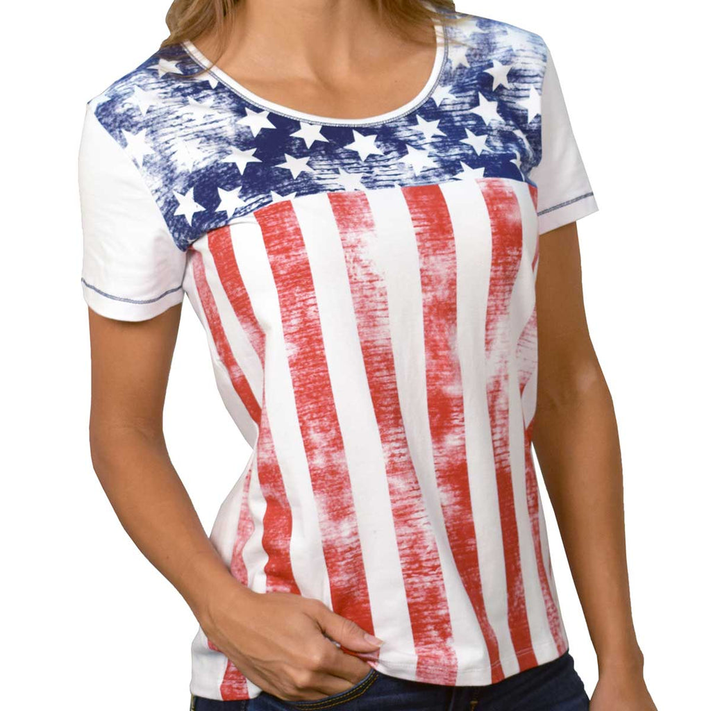 Womens Patriotic American Flag T Shirts Tagged Size Xx Large The