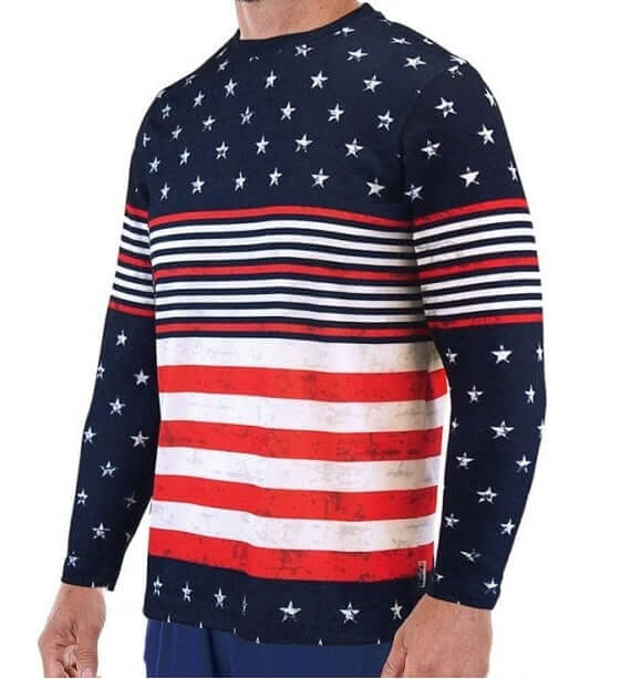 Men's USA Sublimation Long Sleeve Rash Guard