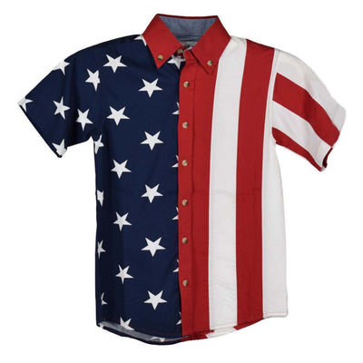 Xysaqa Men's American Flag Patriotic Shirts Short Sleeve Workout T