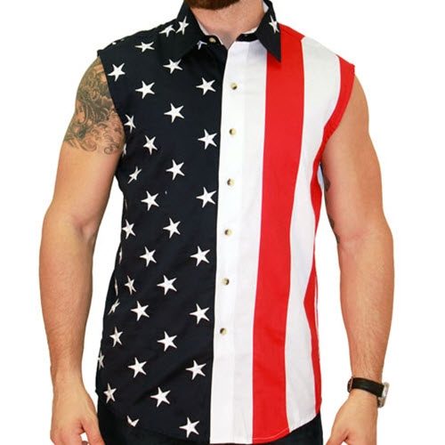 american flag cutoff shirt