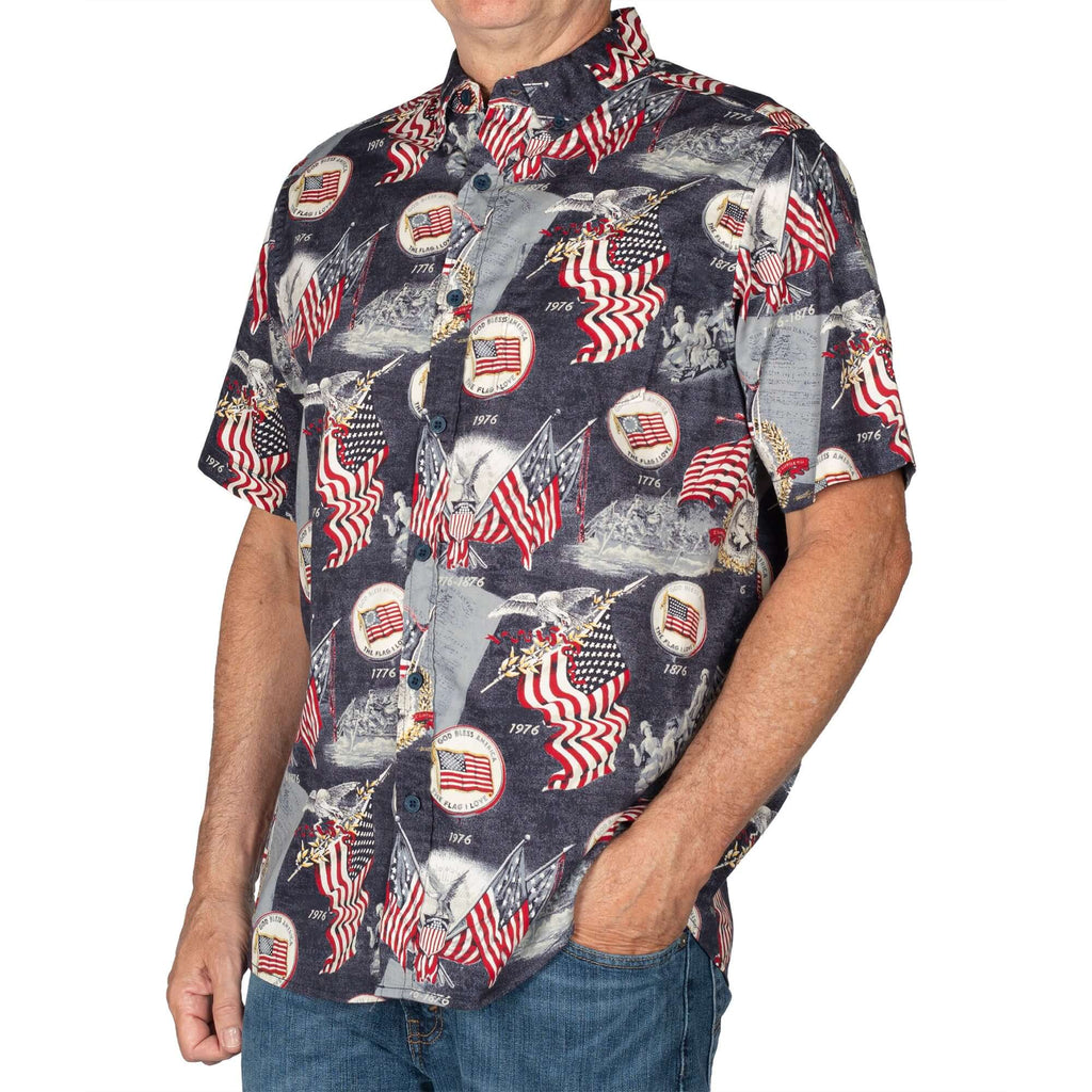 Men's Patriotic Button Up Shirts – The Flag Shirt