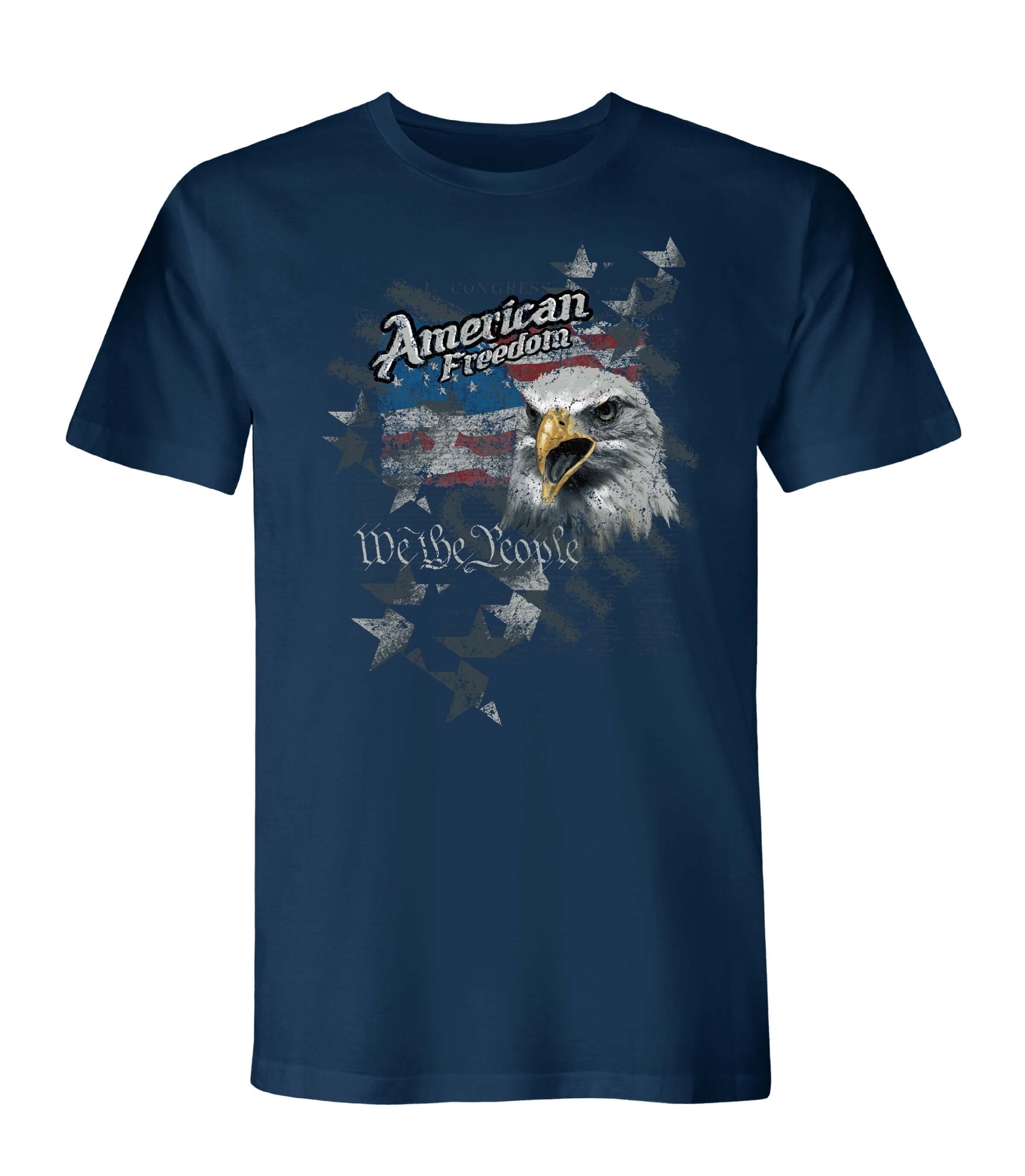 American Freedom Short Sleeve Tee Made In America – The Flag Shirt