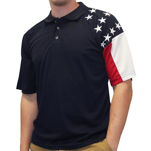 Men's Allegiance Freedom Tech Polo Shirt – The Flag Shirt