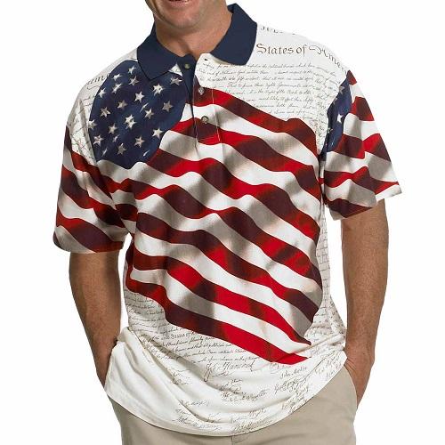 american flag polo shirt