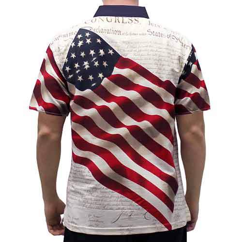 Men's American Flag Tech Polo – The Flag Shirt