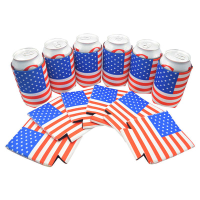 Fourth of July America koozie fits all Slim seltzer cans, regular beer soda  can koozie, beer bottle koozie, flag koozie, all in one koozie