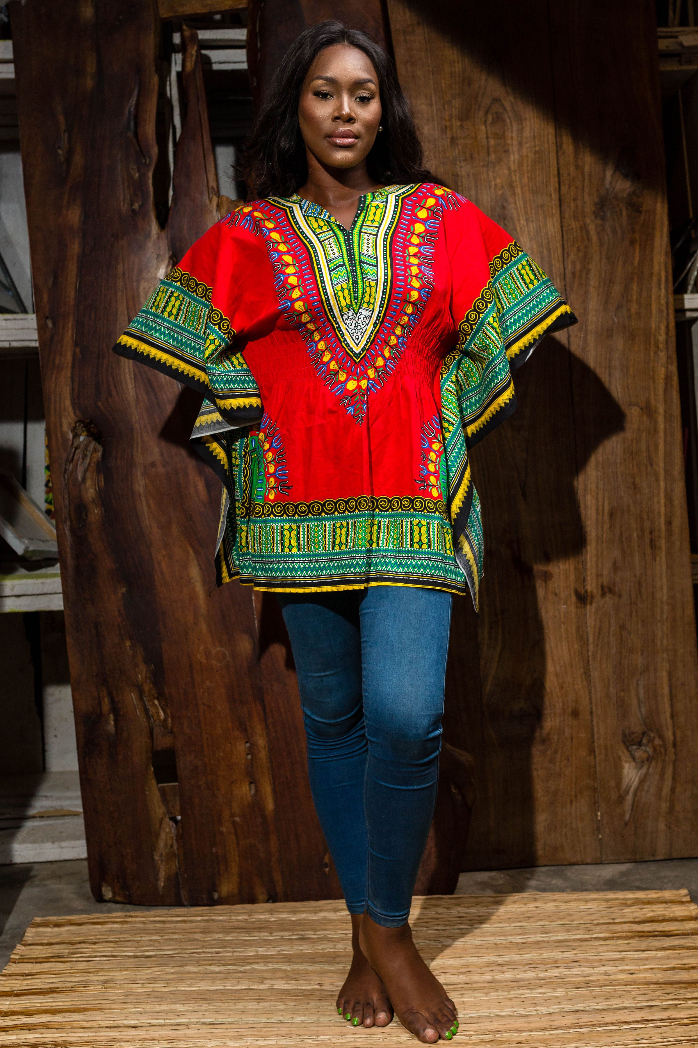 Red Dashiki Dress Theafricanmarketcom 