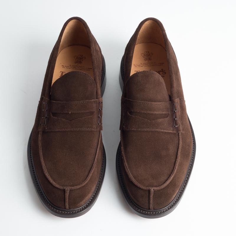 TRICKER'S - James - Mocassino Suede Repello - Cioccolato— Cappelletto Shop