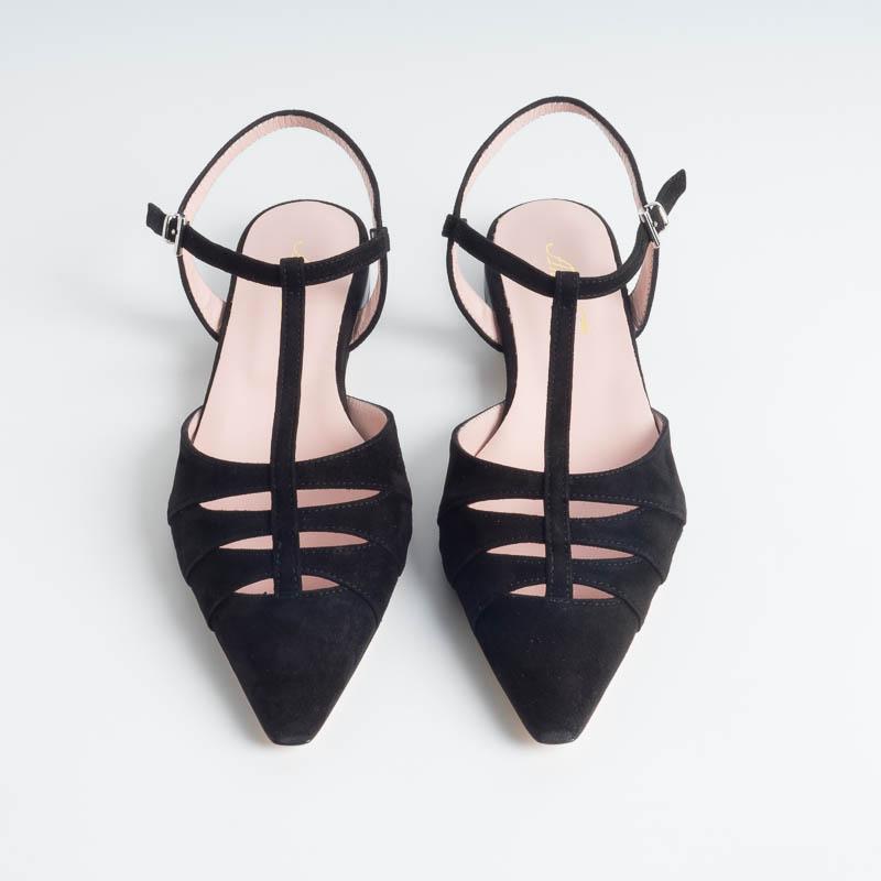 ANNA F. - Ballerina 1234 - Camoscio nero— Cappelletto Shop