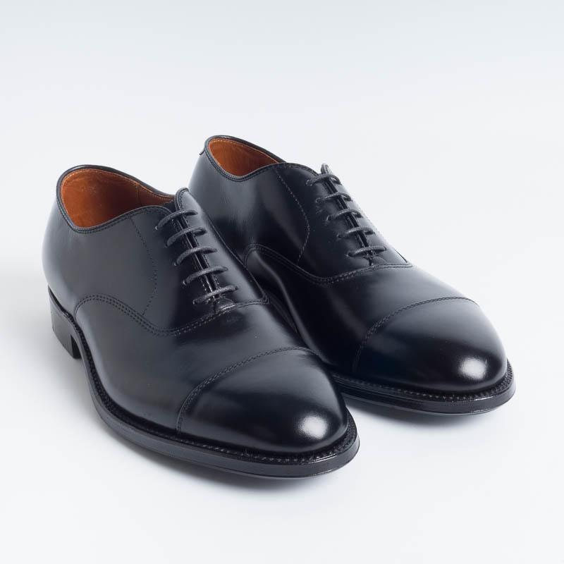 ALDEN - 907 - Oxford Calfskin With Toe - Black— Cappelletto Shop