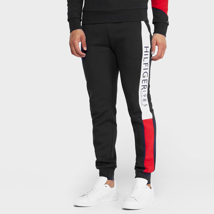 tommy hilfiger black joggers