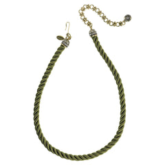 Heidi Daus statement necklace, "Elegant Essentials" Pin Enhancer Cord Necklace