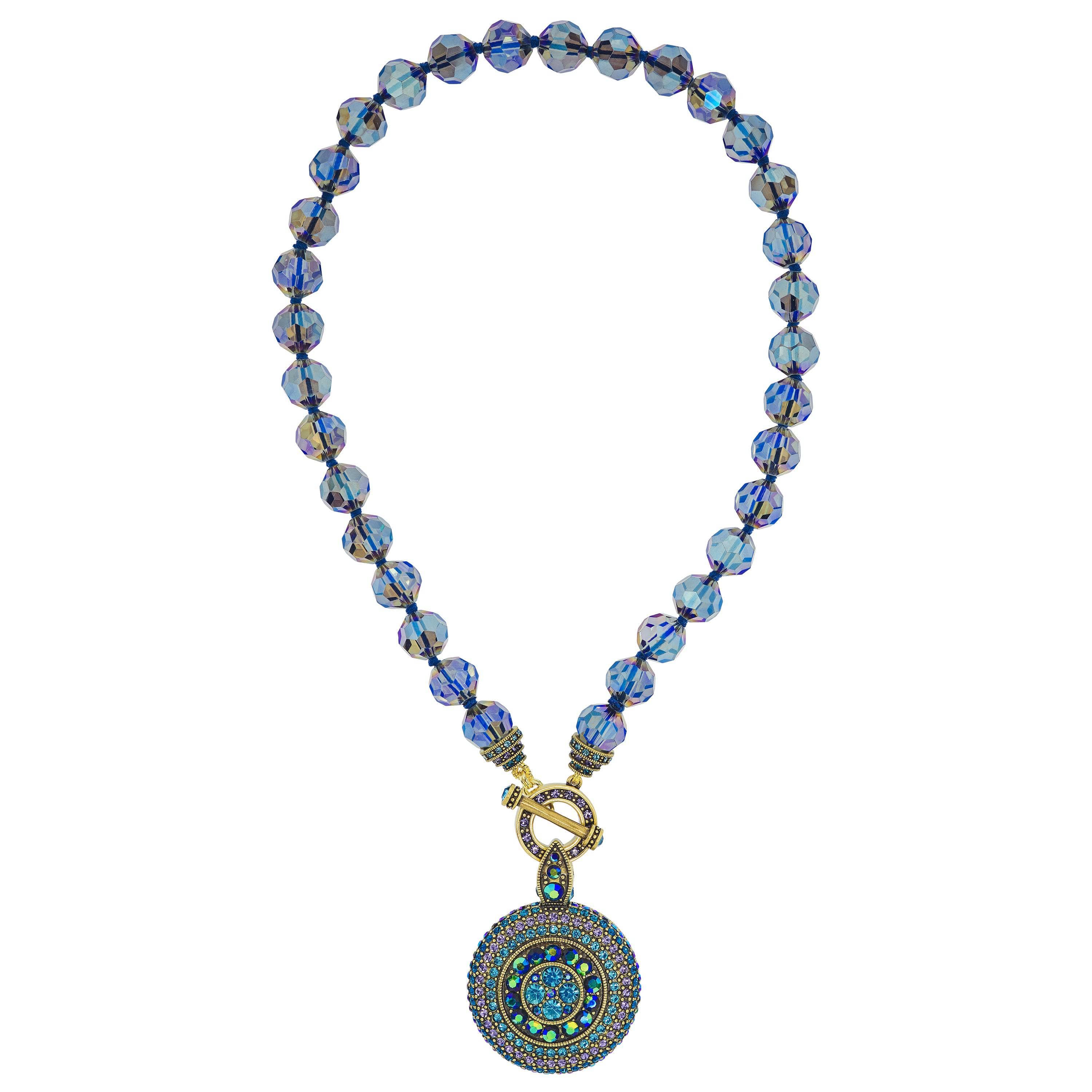 HEIDI DAUS®"Timeless Treasure" Beaded Crystal Deco Toggle Necklace