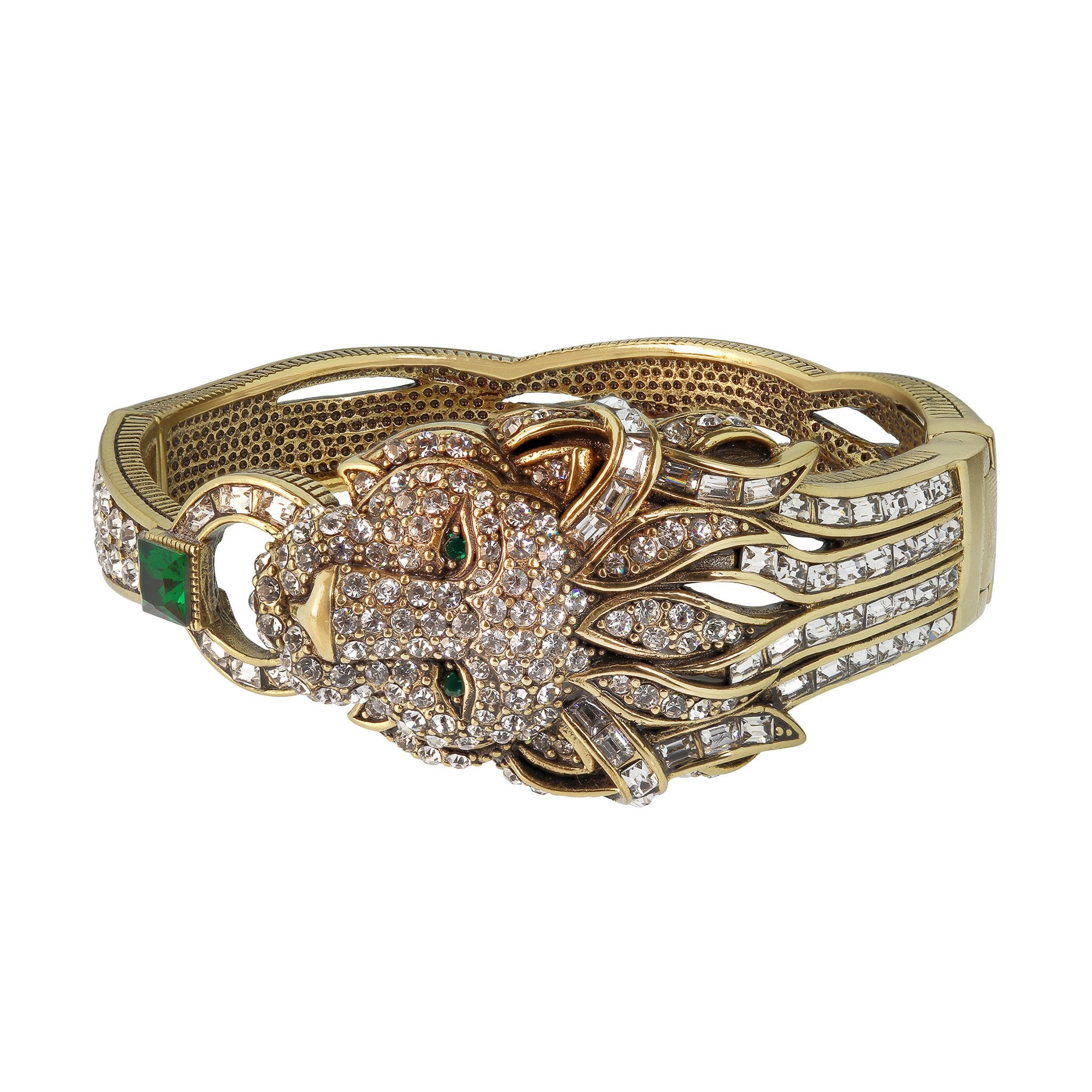 HEIDI DAUS "Me Wow" Beaded Crystal Lion Bracelet