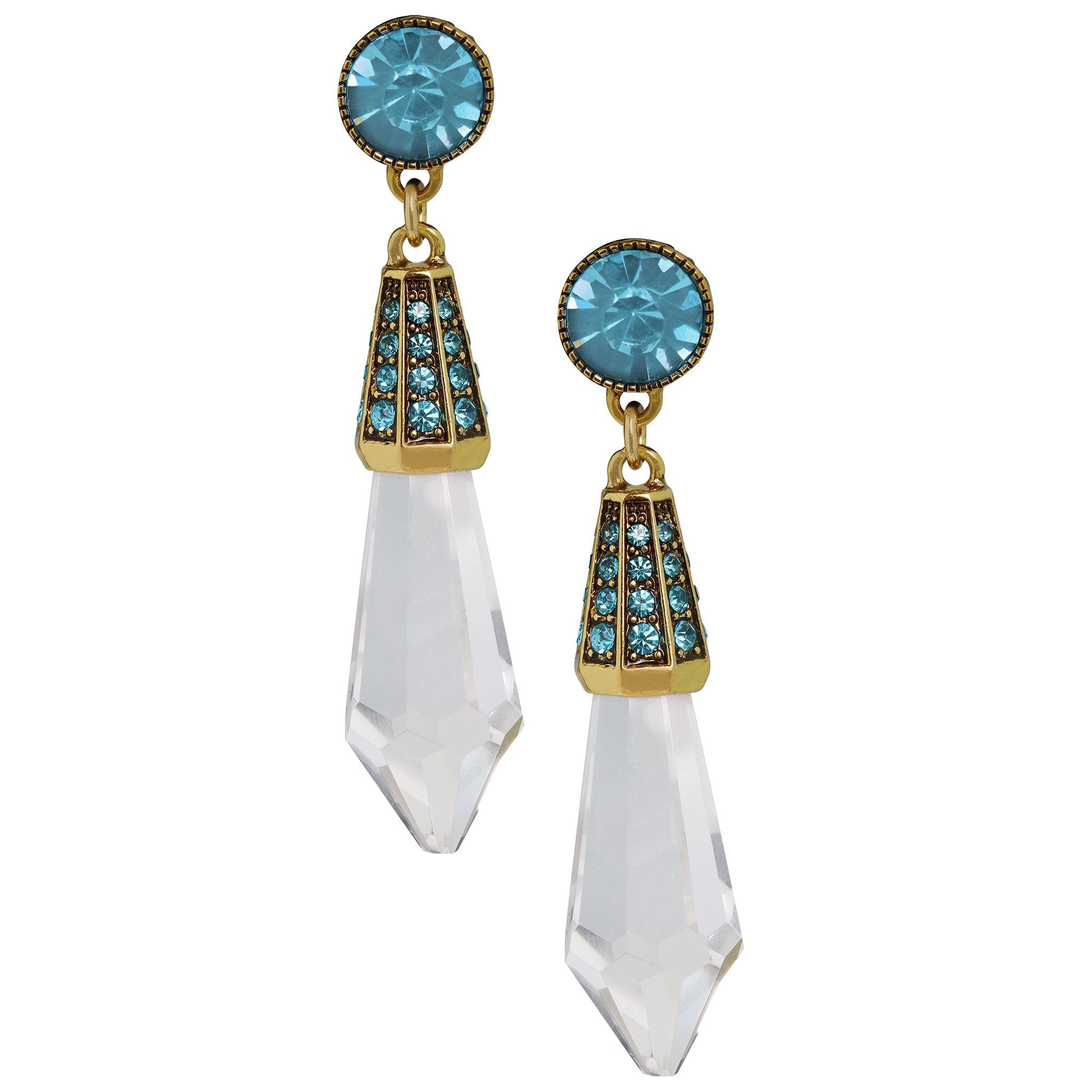 HEIDI DAUS "Shades Of Sparkle" Beaded Crystal Drop Earrings