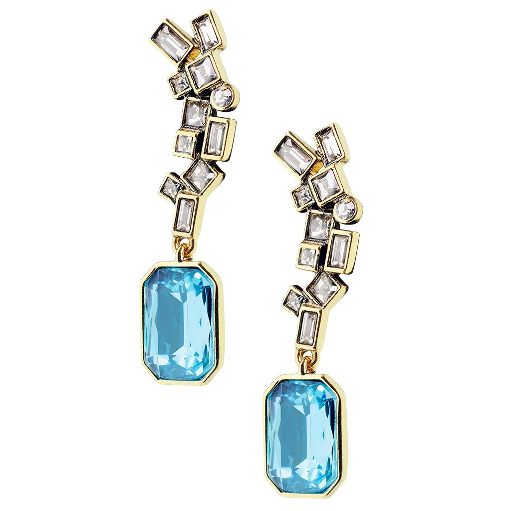 Heidi Daus "The High Life" Crystal Drop Earrings