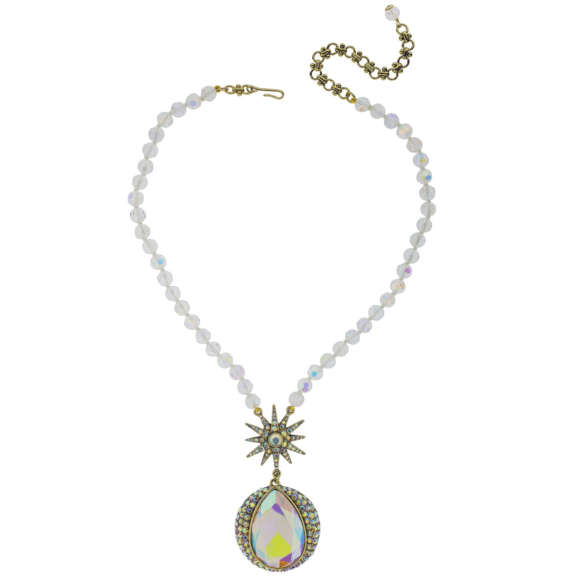 HEIDI DAUS "Sunlight/Twilight" Beaded Crystal Necklace