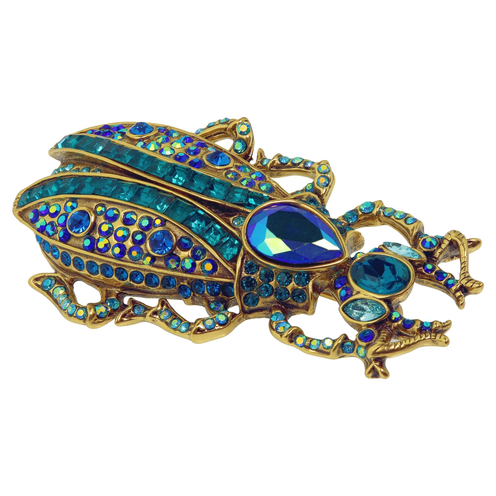 HEIDI DAUS "Beetle Mania" Crystal Beetle Pin